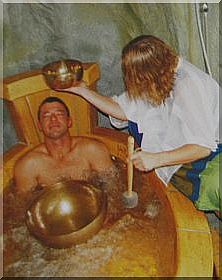 Klangmassage in der Wanne